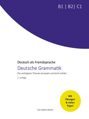 cover image of Deutsche Grammatik B1, B2, C1